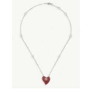 Gucci San Valentino logo Station necklace